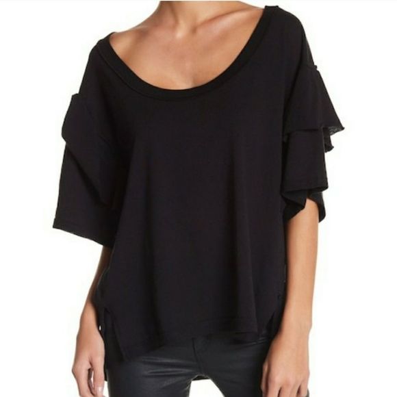 FREE PEOPLE We The Free Womens Blouse Abracadabra Black Size XS OB678375 - Picture 3 of 7